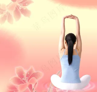 瑜伽美女图片