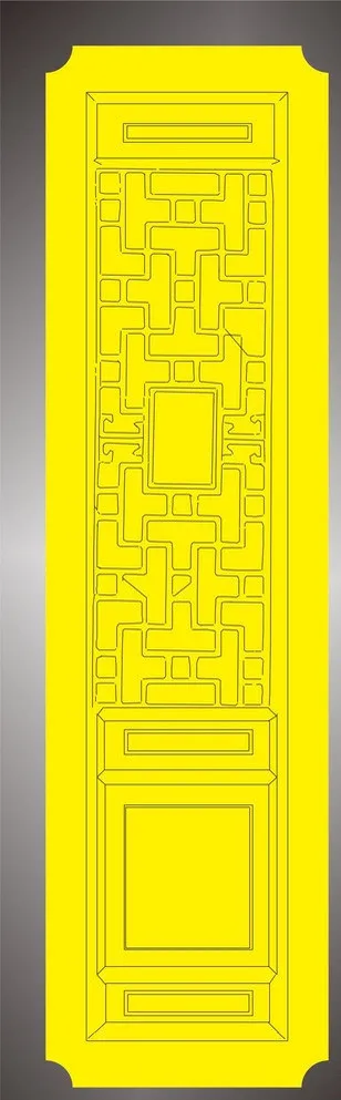 传统木门图片cdr矢量模版下载