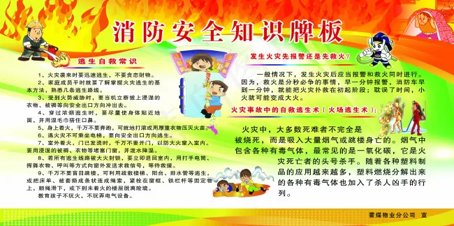 消防安全知识牌(9449X4724(DPI:100))psd模版下载