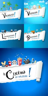 创意旅游招贴设计矢量素材