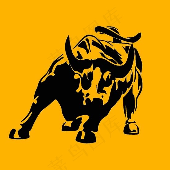 可爱的卡通牛矢量图 EPS矢量