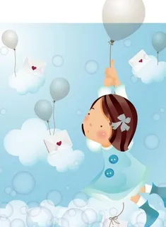 韩国女孩儿童矢量图044 韩国女孩儿童矢量图044