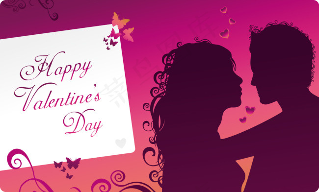 热恋情人矢量图