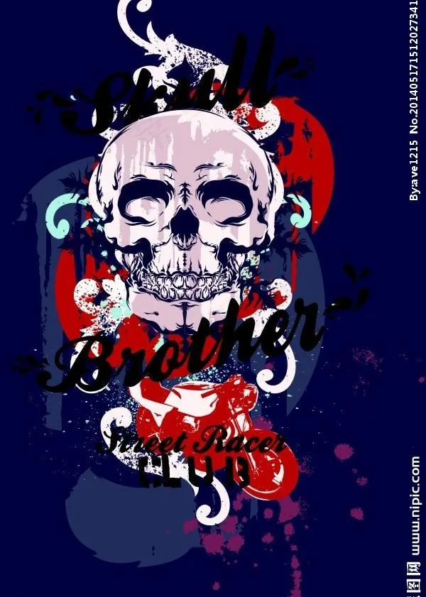 骷髅图片cdr矢量模版下载