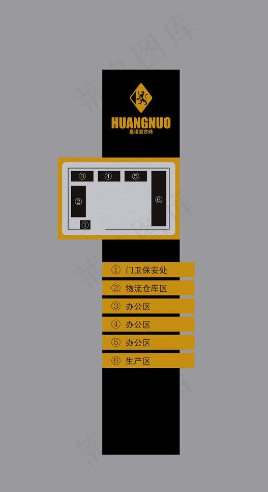 厂区分布导向图图片