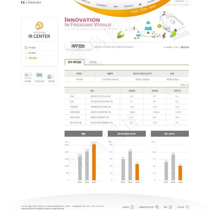 科技网站设计图片psd模版下载