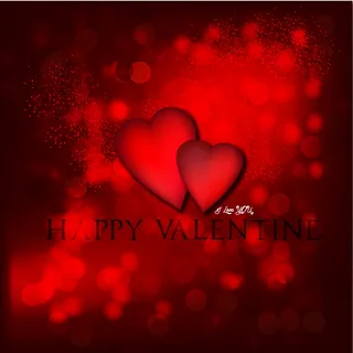 情人节快乐爱心贺卡矢量图 AI 情人节快乐爱心贺卡矢量图 AI