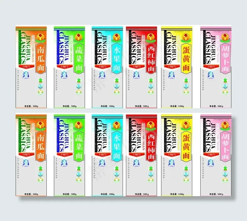 面条包装设计图片cdr矢量模版下载