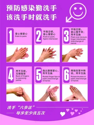 洗手法图片