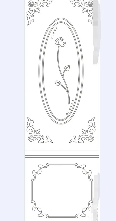 腰线花纹cdr矢量模版下载