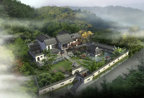 复古别墅效果图图片 复古别墅效果图图片