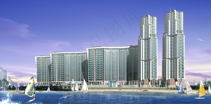 写字楼建筑效果图图片