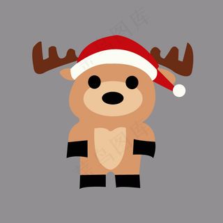 印花矢量图 毛衫图案专题 动物 麋...