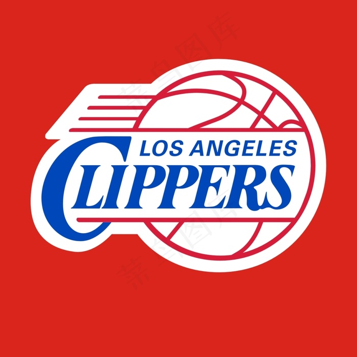 美国NBA快船队队标标志logocdr矢量模版下载