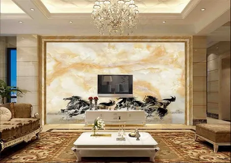 高清大理石纹马到成功