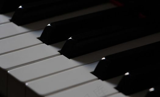 钢琴键盘图片