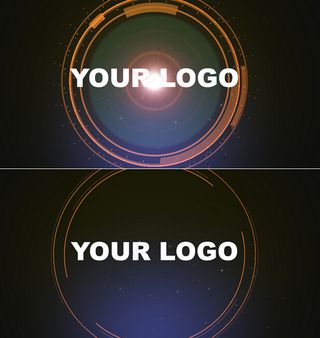 简单环形LOGO出场AE模板