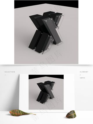 挤压文字立体字体字母c4d3d模型