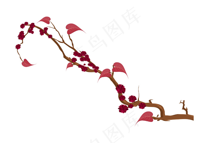 摘要花分公司eps,ai矢量模版下载