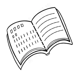 线描装饰书本PNG免抠图线描装饰书本PNG免抠图