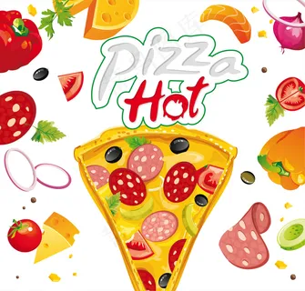 卡通pizza02vector