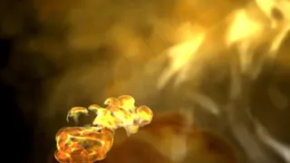 燃烧的黄色火焰动态视频素材