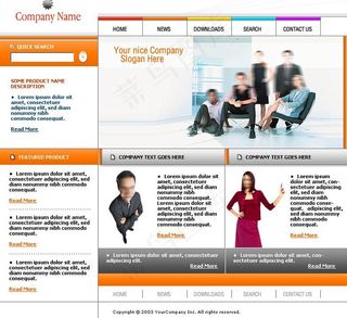 国际公司企业网站模版图片