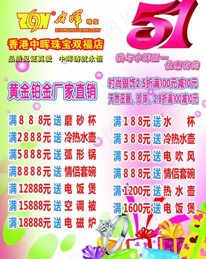 珠宝店海报图片
