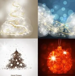 明亮的圣诞背景矢量