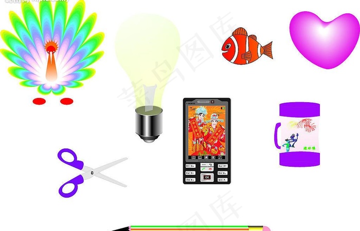 cdr9手绘效果图片cdr矢量模版下载