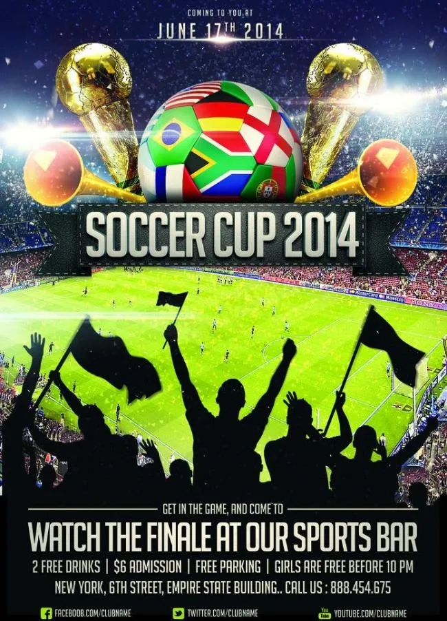 2014巴西世界杯(2426X3567(DPI:300))psd模版下载