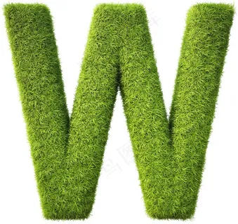 绿草字母图片
