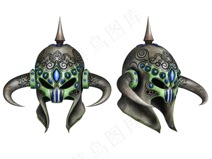 古代盔甲头盔素材psd