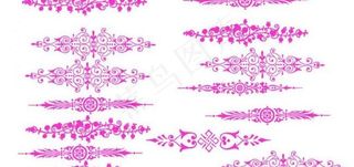 细长的古典花纹图片