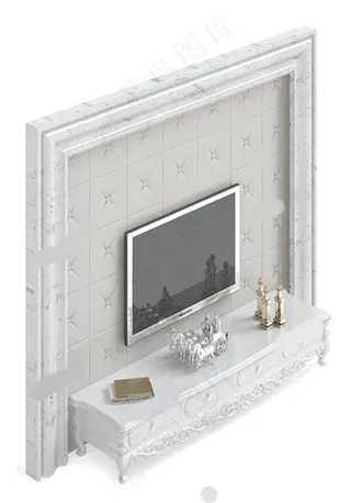 电视柜模型模板下载