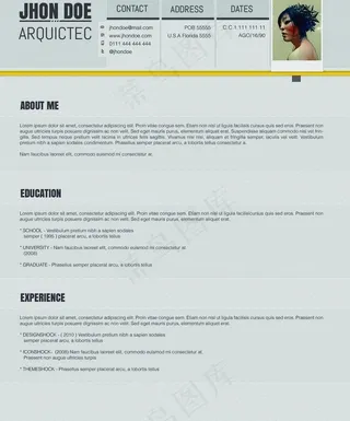 国外简历模板图片