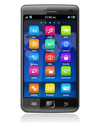 不同的智能手机设计元素矢量图05