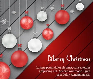 圣诞吊球条纹木背景