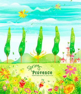 春天唯美景色梦幻背景