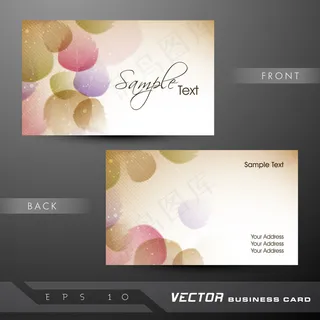 高档大气精致简洁名片设计模板