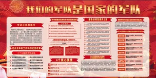 我们的军队是国家的军队展板设计