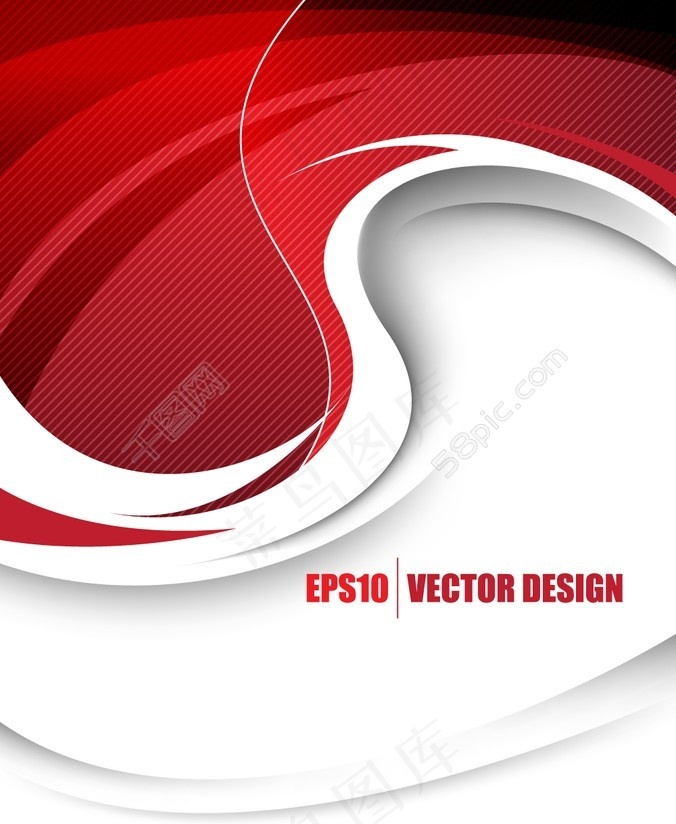 红色背景矢量图