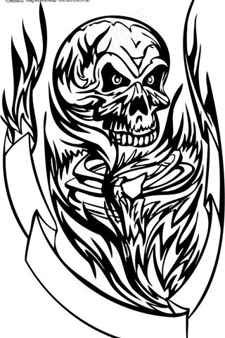 51款潮流的骷髅头图案图片