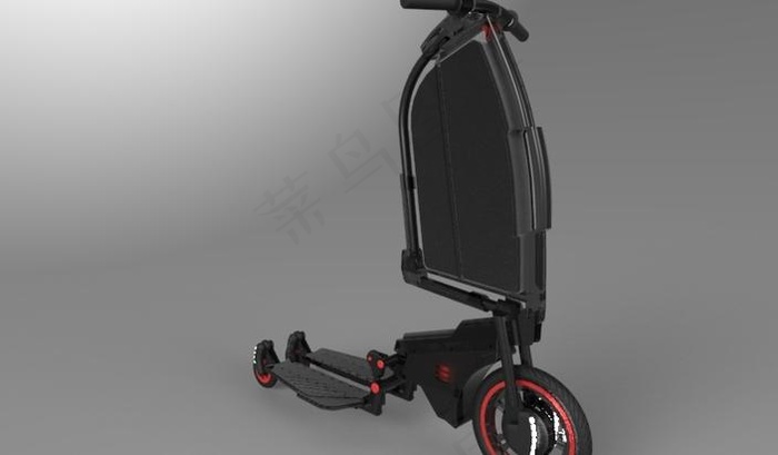 概念电动折叠自行车/滑板车