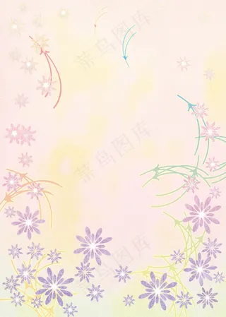 淡紫色碎花粉系底背景图片