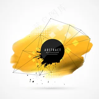 黄色背景矢量图