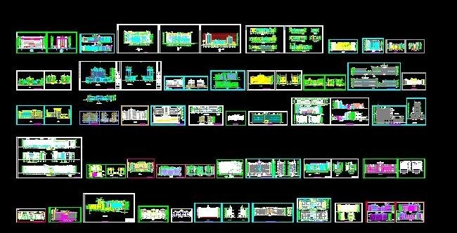 多种办公楼建筑立面设计图