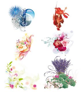 精美花朵矢量素材