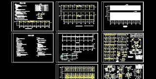 单层悬挑钢结构雨棚设计图