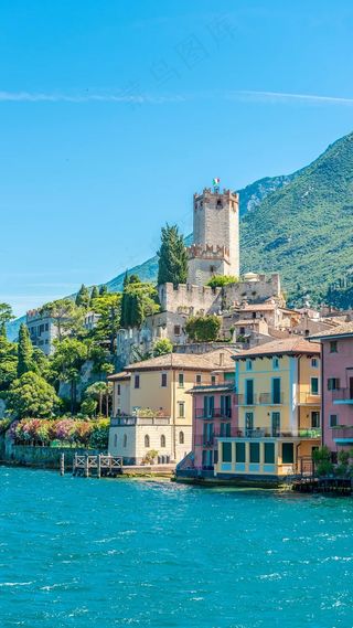 外国乡镇建筑风格高清摄影图片